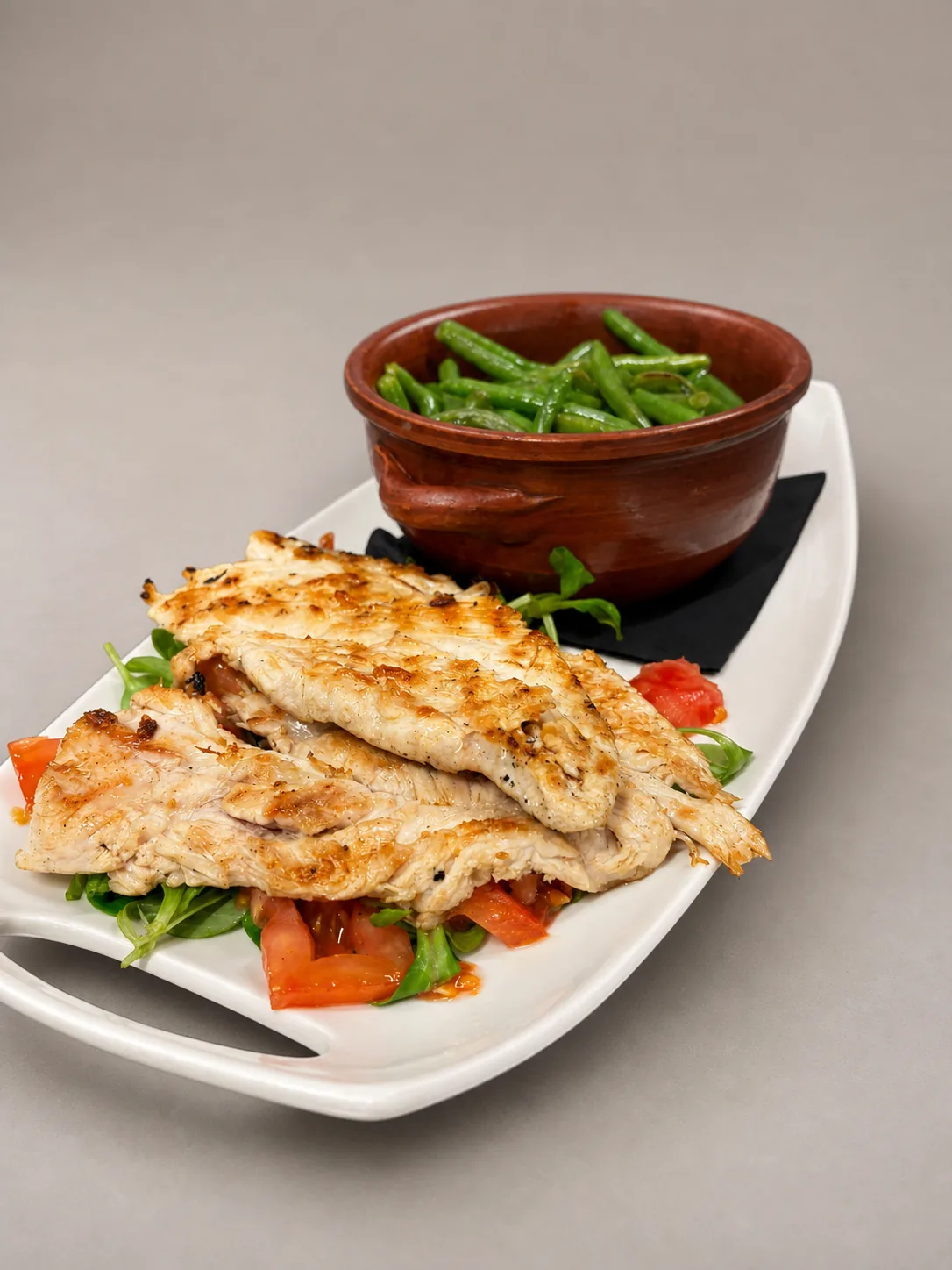 Pollo grigliato con verdure